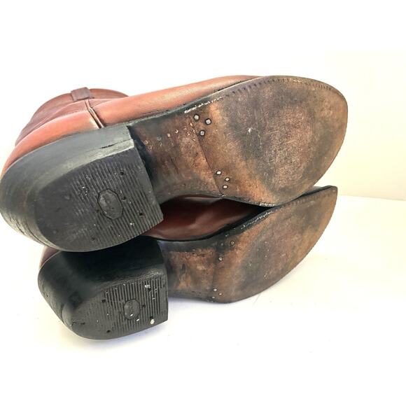 Lucchese Classics Handmade Cowboy Boots Men’s 10D Brown (Read) - Picture 12 of 13